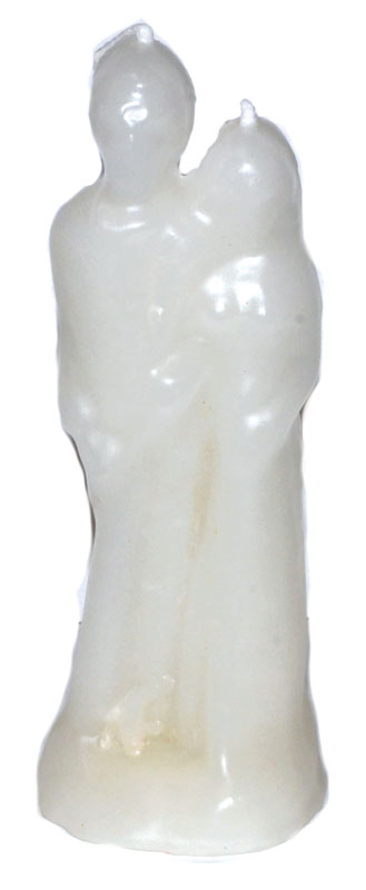 (image for) 6" Marriage White candle