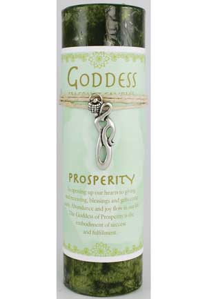 (image for) Prosperity Pillar Candle with Goddess Necklace