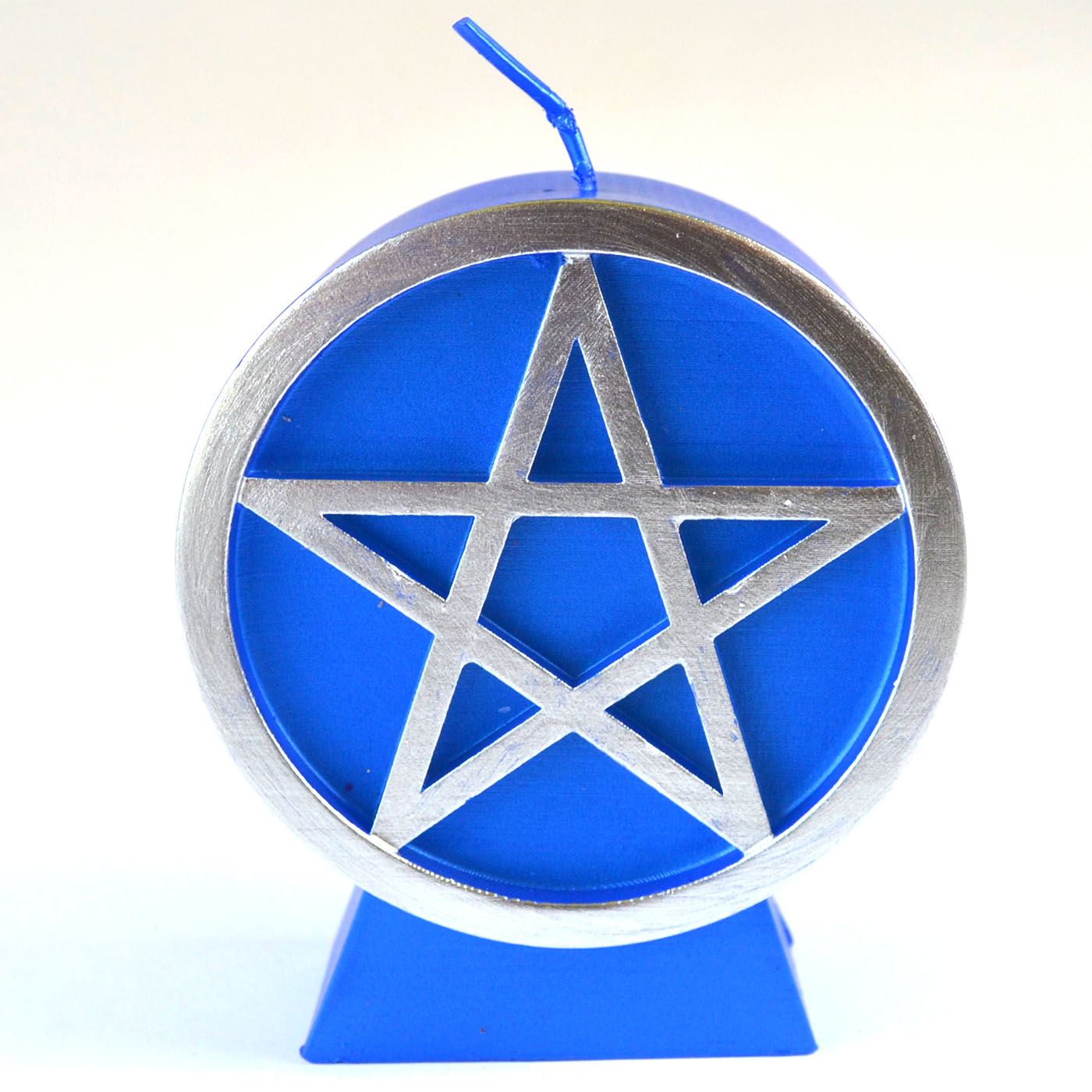 (image for) Blue Pentacle candle