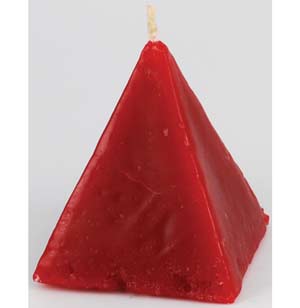 (image for) Red Cinnamon pyramid candle