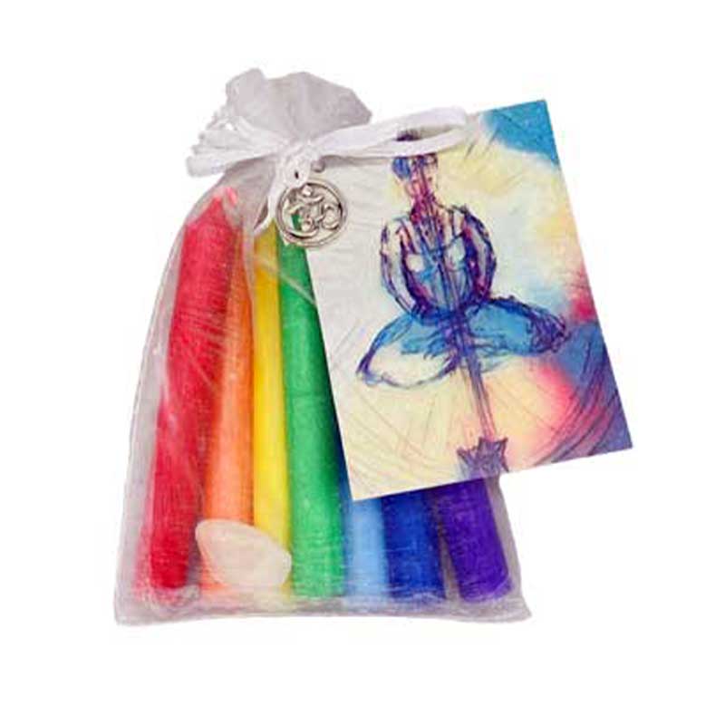 (image for) Chakra Candles Reiki Infused 7 Chakra kit - Click Image to Close
