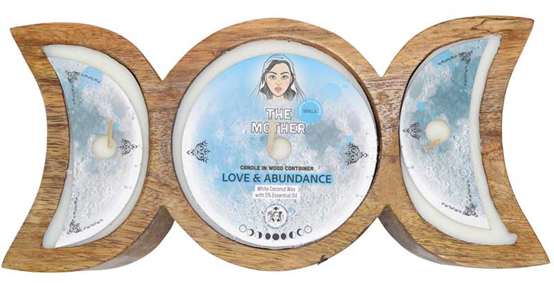 (image for) 60 hr Mother Love & Abundance triple moon candle
