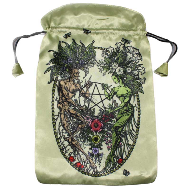 (image for) Magickal Botanical tarot bag 6" x 9"