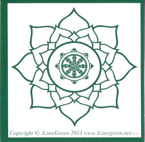 (image for) Buddha Wheel bumper sticker