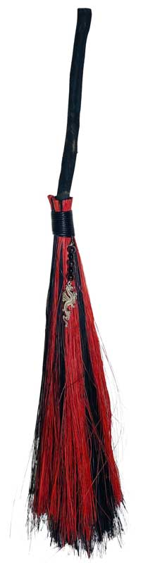 (image for) 21+" Dragon Black & Red broom - Click Image to Close