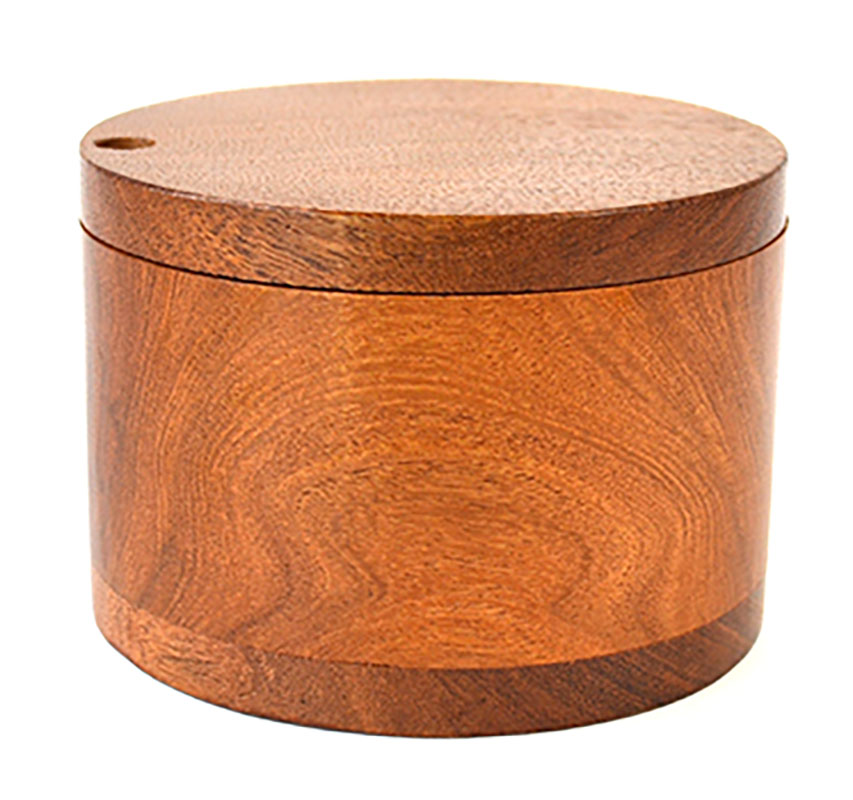 (image for) 3 3/4" Swivel cover acacia wood box