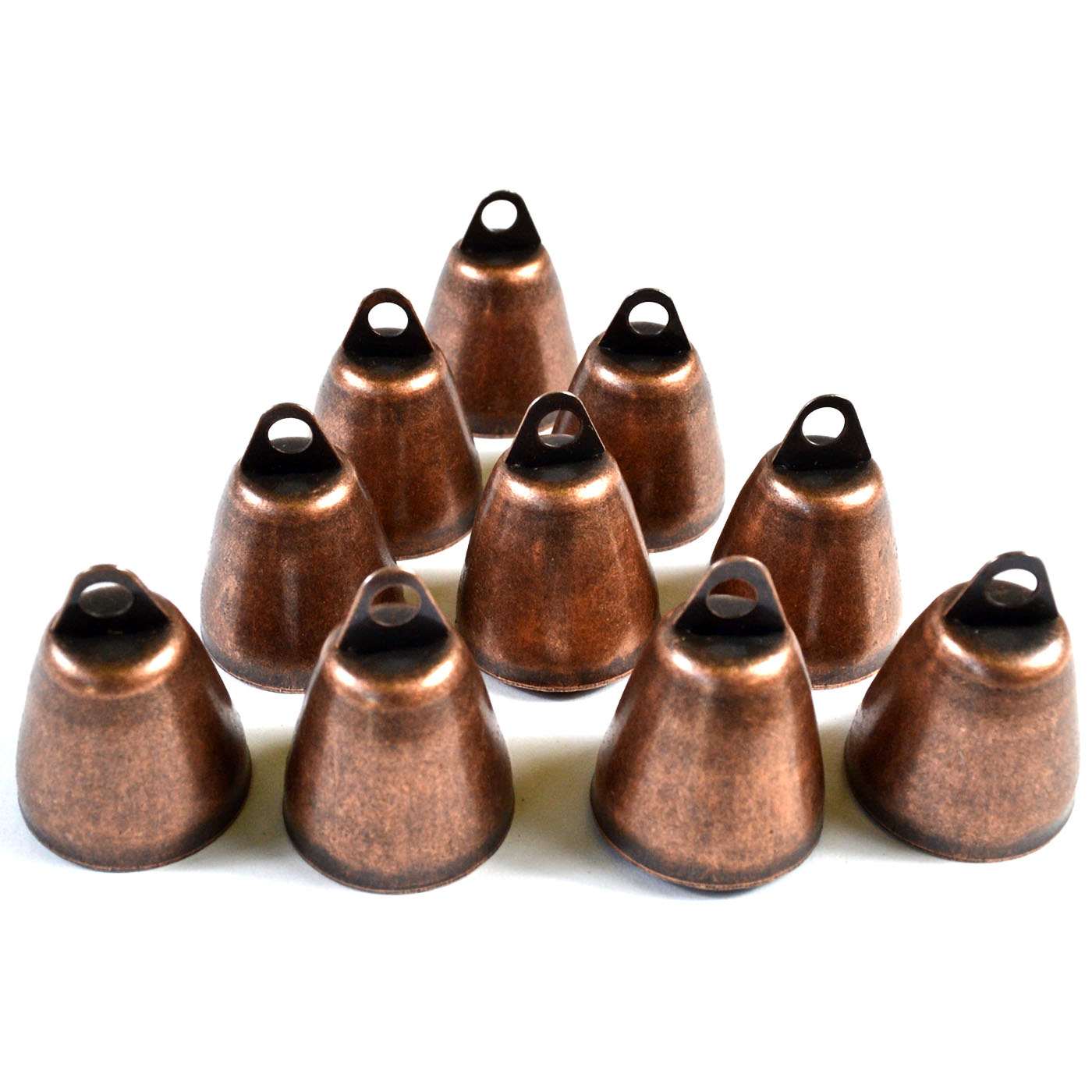 (image for) (set of 10) 1 1/4" Copper colored aluminum Bell
