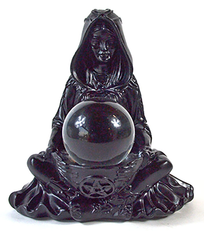 (image for) 50mm Clear gazing ball with Witch Women