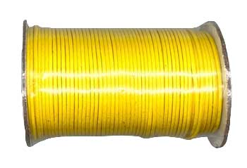 (image for) Yellow Waxed Cotton cord 1mm 100 yds - Click Image to Close