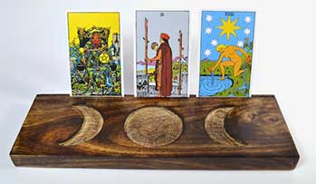 (image for) 12" Triple Moon card holder - Click Image to Close