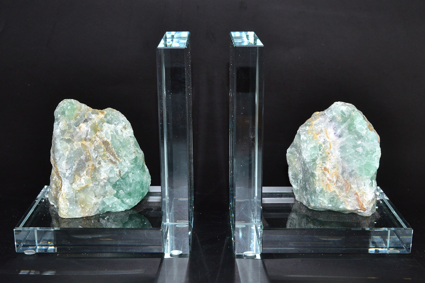 (image for) (set of 2) Fluorite book ends