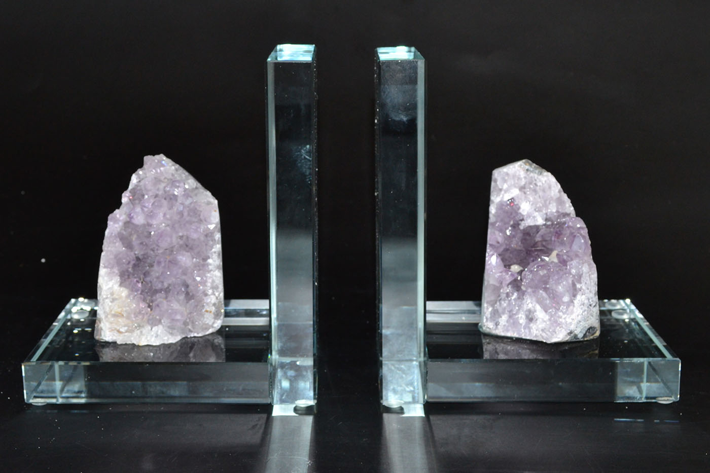 (image for) (set of 2) Amethyst book ends