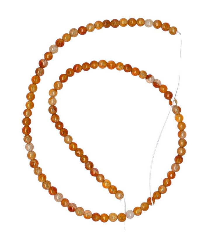 (image for) 4mm Carnelian beads