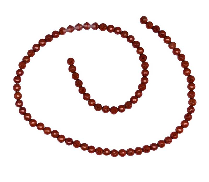 (image for) 4mm Red Jasper beads