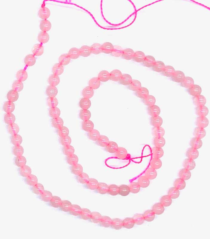 (image for) 4mm Rose Quartz beads