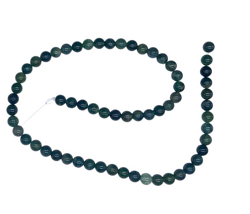 (image for) 6mm Moss Agate beads