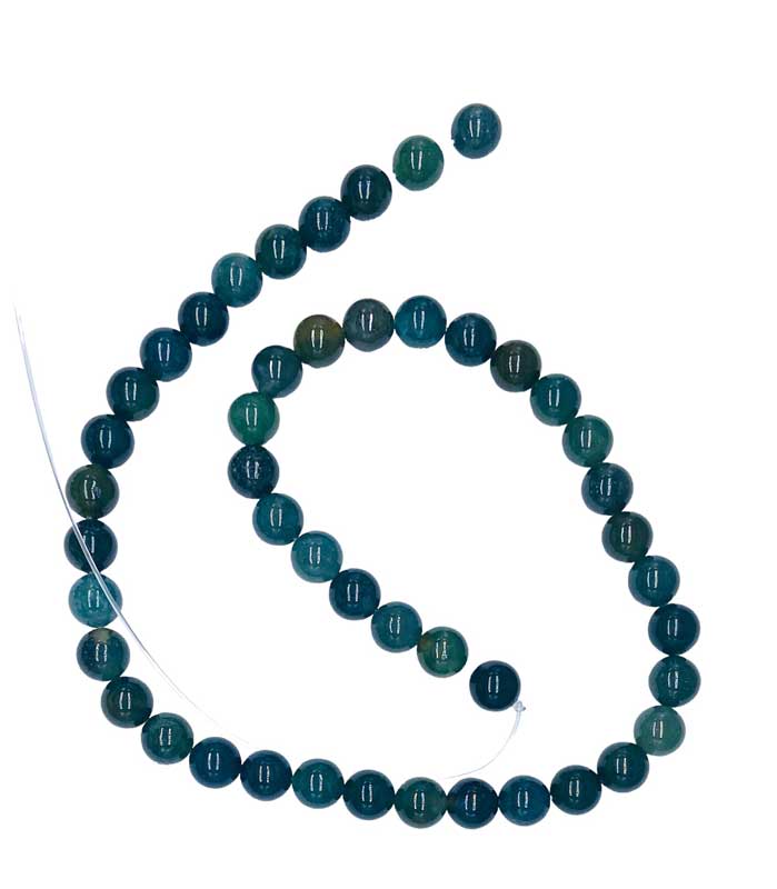 (image for) 8mm Moss Agate beads