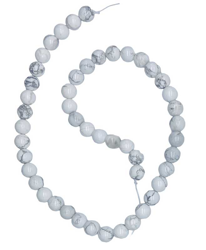 (image for) 8mm Howlite beads