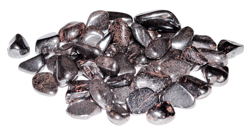 (image for) 1 lb Hematite tumbled chips 3-5mm