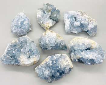 (image for) ~11# Flat of Celestite 1.5-5" - Click Image to Close