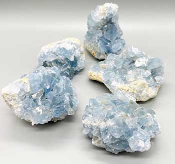 (image for) ~11# Flat of Celestite 4-5" - Click Image to Close