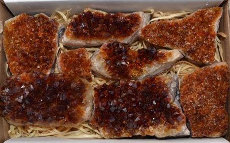(image for) ~2lb Flat of Citrine druse