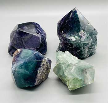 (image for) ~7# Flat of Fluorite, polished top