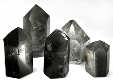 (image for) ~3# Flat of Phantom Quartz Points polished