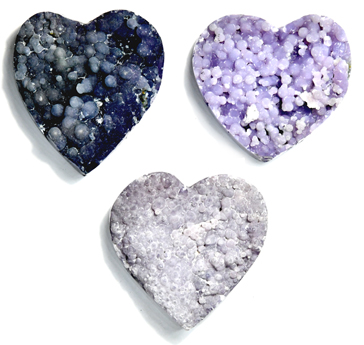 (image for) 2" Agate, Grape heart - Click Image to Close