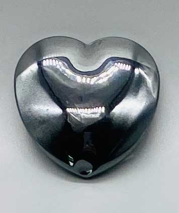 (image for) 1 3/4" Hematite heart