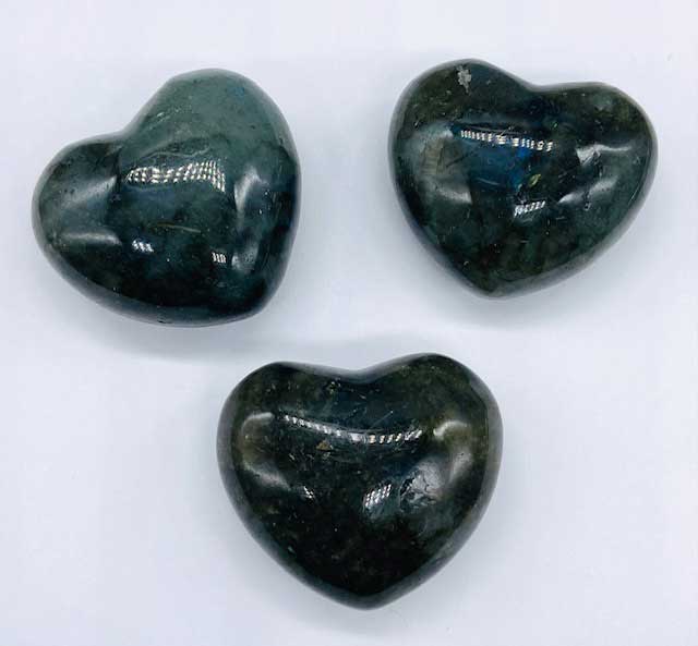 (image for) 1 1/2" Labadorite heart