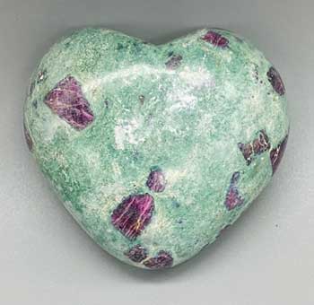 (image for) 3" Ruby Zoisite heart