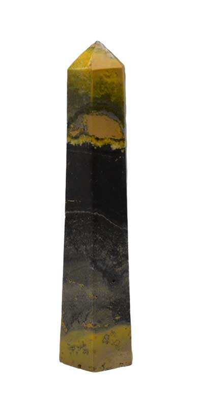 (image for) ~4" Jasper, Bumble Bee obelisk