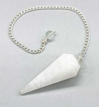 (image for) 6-sided White Quartz pendulum - Click Image to Close