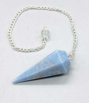 (image for) 6-sided Angelite pendulum - Click Image to Close