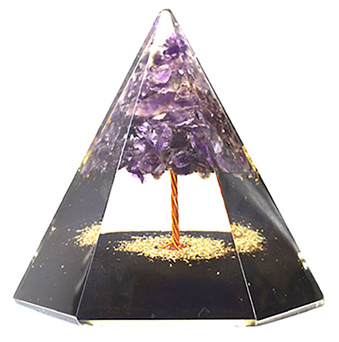 (image for) 3 3/4" Orgone 6 Sided pyramid