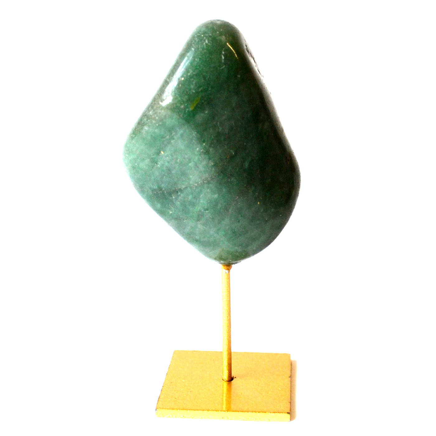 Red Agate on gold stand (image for) Red Agate on gold stand