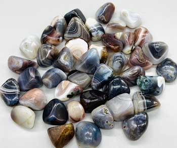 (image for) 1 lb Agate, Botswana tumbled stones - Click Image to Close