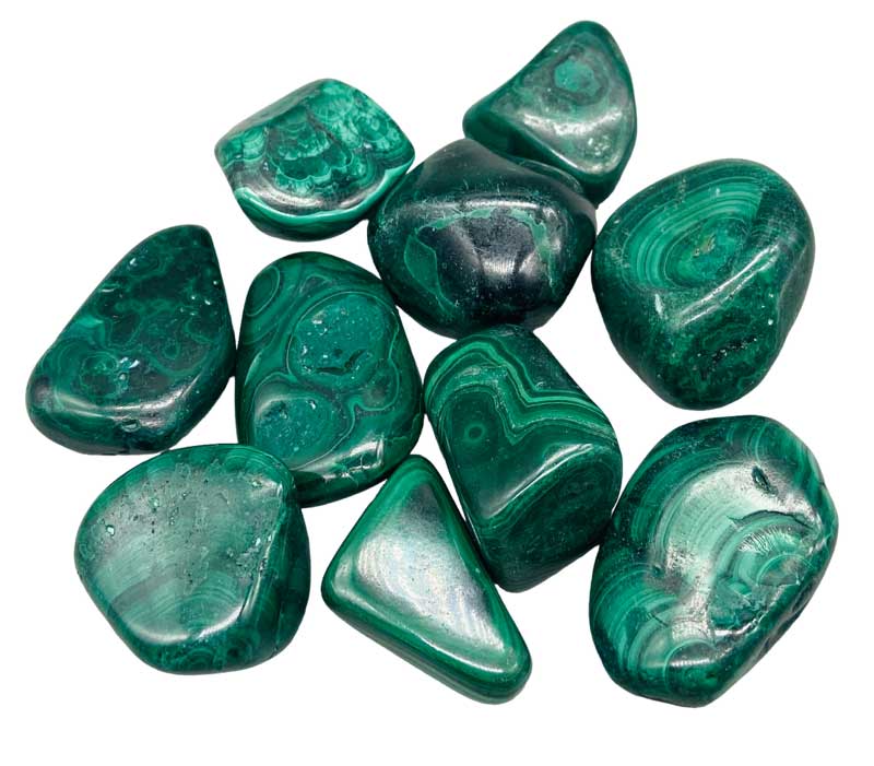 (image for) 1 lb Malachite pebbles
