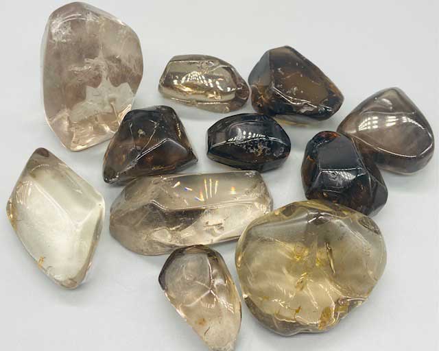 (image for) 1 lb Smoky Quartz (1.5" to 3") tumbled stones