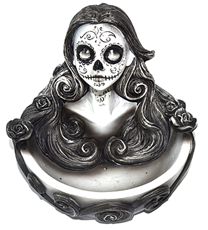 (image for) 4 1/2" Day of the Dead incense holder