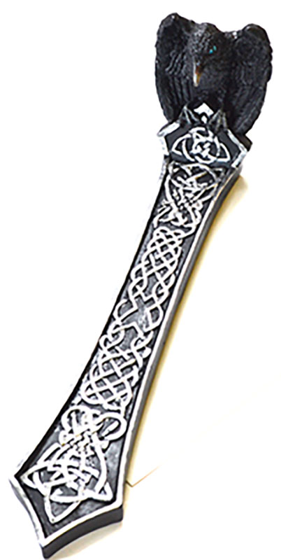 (image for) 10" Raven incense holder