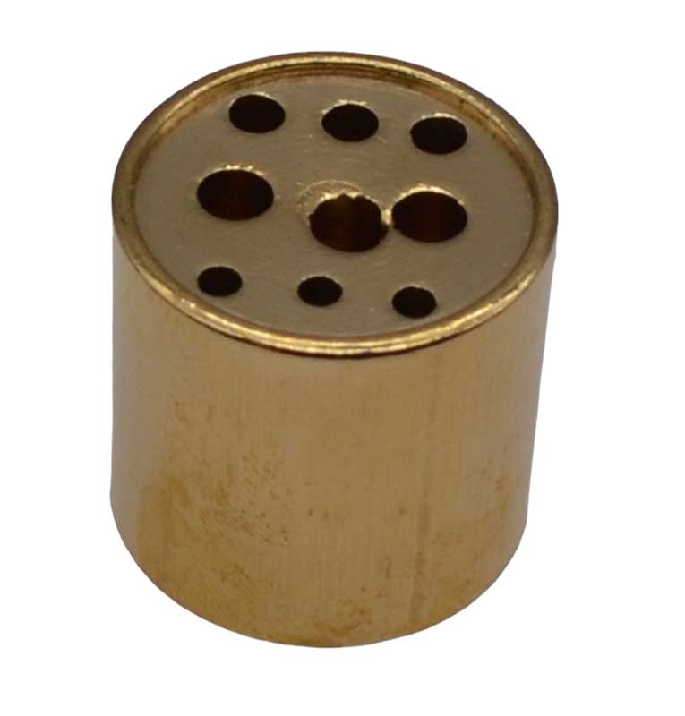 (image for) 3/4" brass holder 9 holes - Click Image to Close