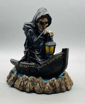 (image for) 6 3/4" Reaper back flow incense burner - Click Image to Close