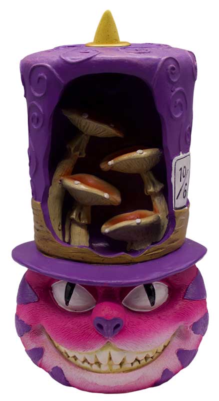 (image for) 6 3/4" Cheshire Cat back flow incense burner - Click Image to Close