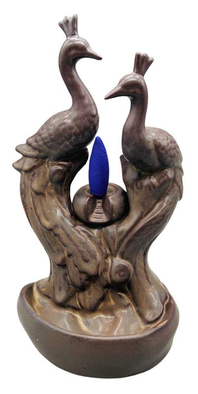 (image for) 7" Peacock back flow burner - Click Image to Close