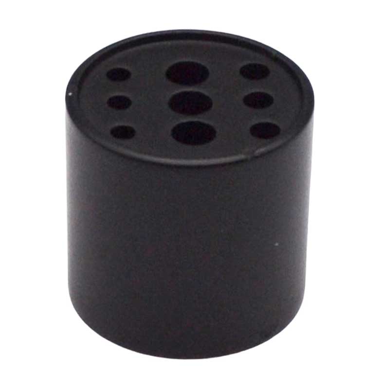 (image for) 3/4" Black brass holder 9 holes - Click Image to Close