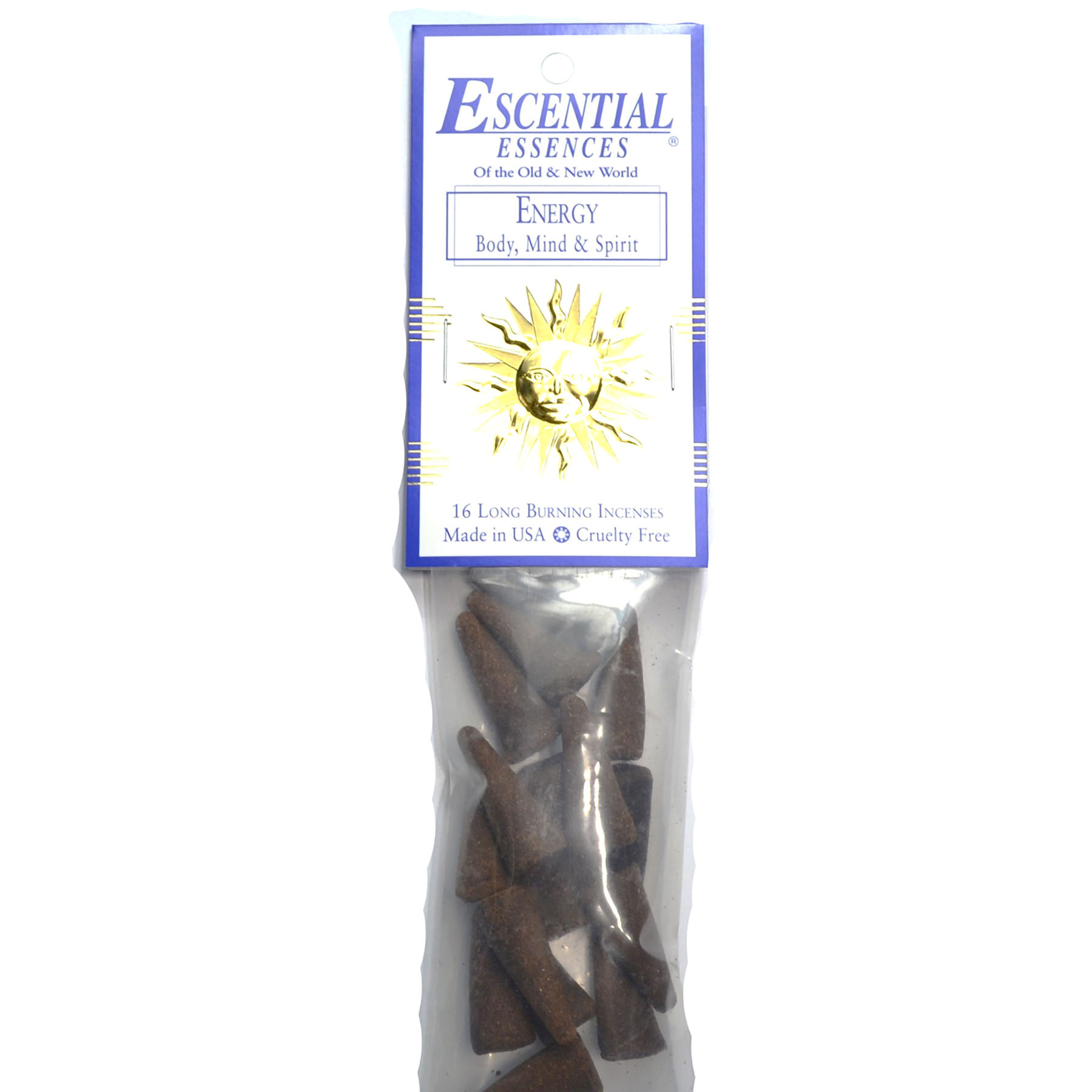 (image for) 16/pk Energy escential essences incense cones