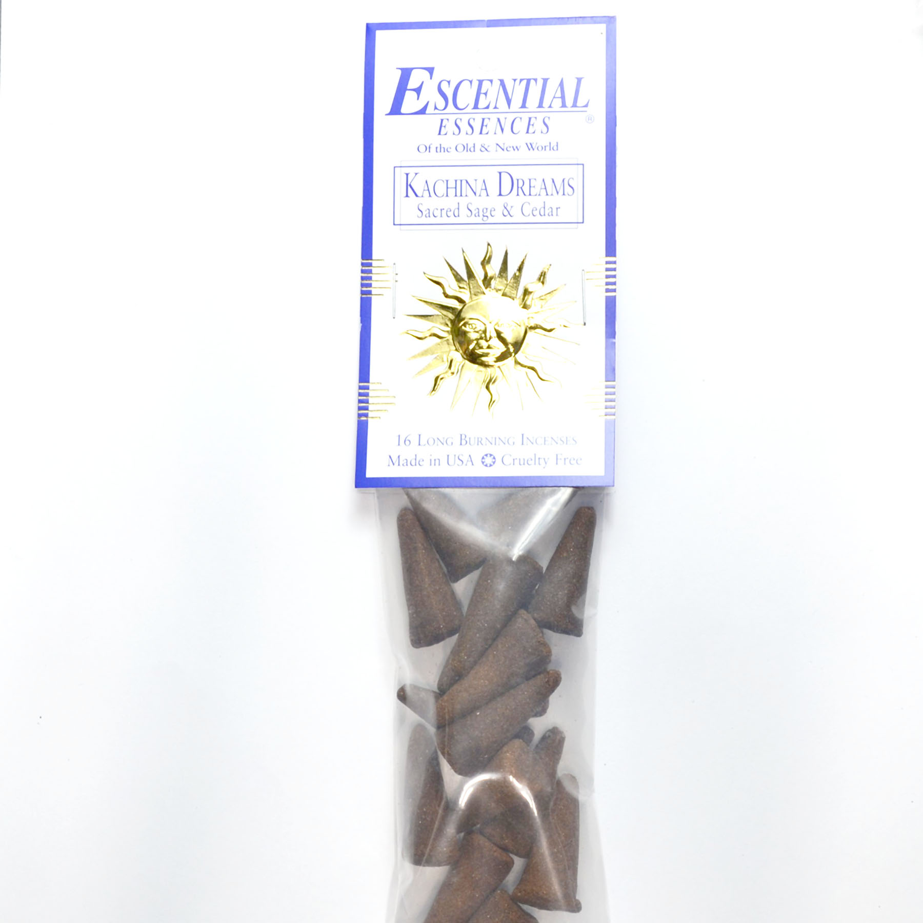 (image for) 16/pk Kachina Dreams escential essences incense cones