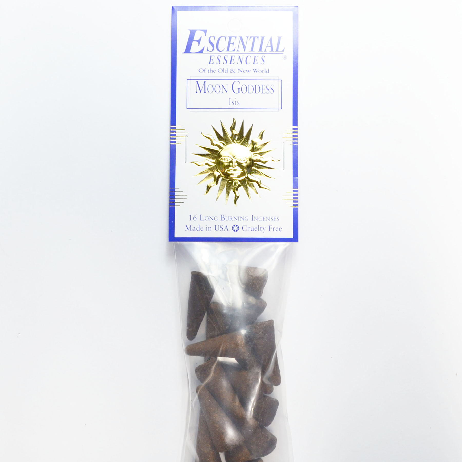 (image for) 16/pk Moon Goddess escential essences incense cones